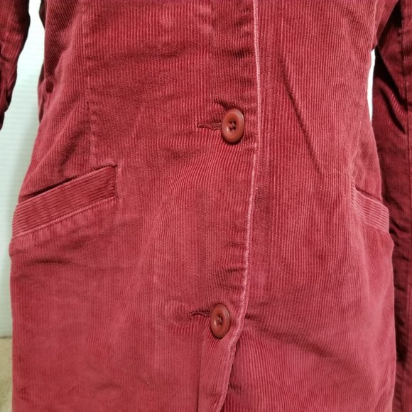 L.L. Bean jacket 12 corduroy ribbed blazer lined three button pockets YR81 - Picture 9 of 15